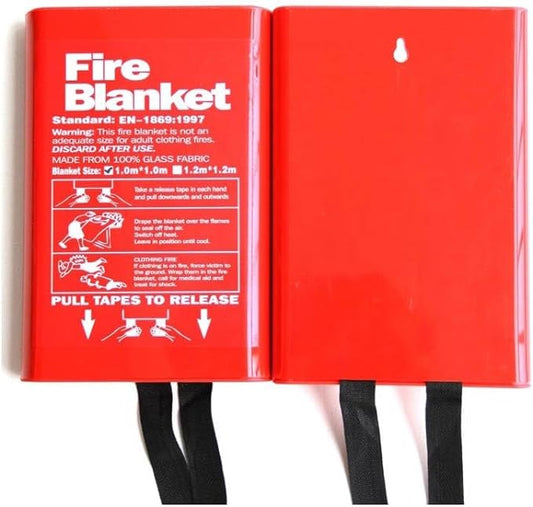 Fire Blanket for Kitchen and Home, Fiberglass Fire Safety Blankets for Survival, Flame Retardant Protection for Kitchen, Car, Workhouse 39 x 39 inc