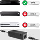 New Power Supply Brick for Xbox One with Power Cord, (Low Noise Version) AC Adapter Power Supply Charge Compatible with Xbox One Console, 100-240V Auto Voltage