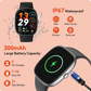 Fitness Tracker Watch 24/7 Heart Rate Blood Oxygen Sleep Monitor 1.69" HD 10 Day