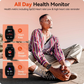 Fitness Tracker Watch 24/7 Heart Rate Blood Oxygen Sleep Monitor 1.69" HD 10 Day