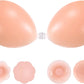 New  3 Pairs Silicone Sticky Bra Adhesive Bra Invisible Self Backless Strapless Bra for Women Push Up with Nipple Covers(C Cup)