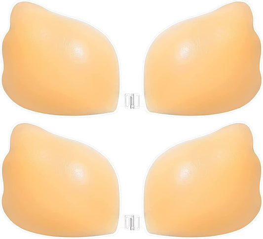 New b cup Sticky Bra Adhesive Bra Push Up 2 Pairs, Women Silicone Bras Invisible Backless Strapless Bra for Large Breast
