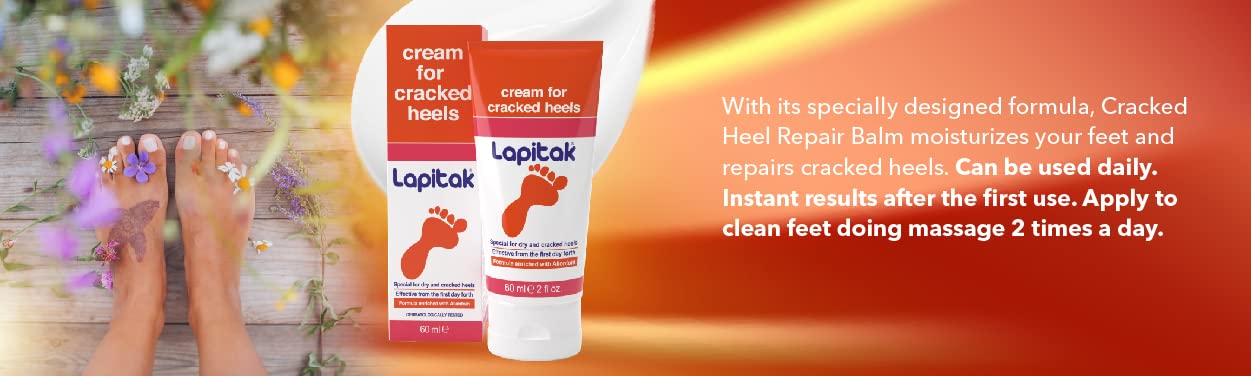 New Healthy Heel Crack Cream and Foot Cream for Cracked Heels and Dry Feet, Lotion for dry skin Intensive Foot Repair 2 OZ. Foot scrubber dead skin remover & Foot Scrub.
