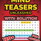 Mind Teasers Unleashed: Insanely Challenging! 120 Jaw-Dropping Word Search Puzzles for Adults