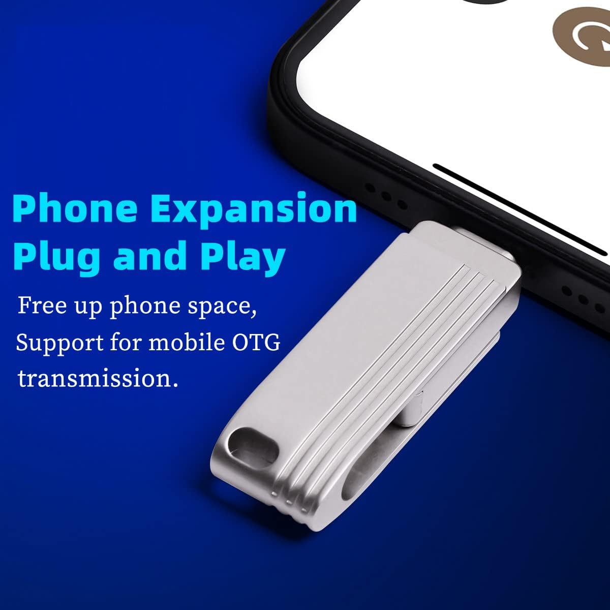 128GB Dual USB3.0 Flash Drive for iOS,3 in 1 Ultra USB C Memory Stick Drive,High-Speed Transfer Thumb Drive,USB C External Date Storage Drive,USB Zip Drive for MacBook/Android Phones/iPad/Laptop/PC