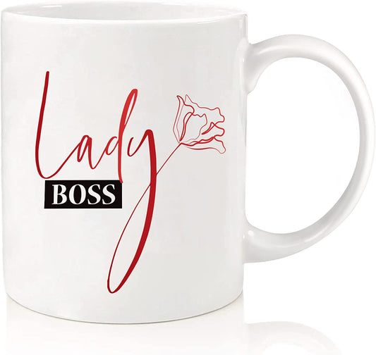 Valentines Day Gifts for Boss 11 OZ Novelty Coffee Mug, Boss Day Gifts for Women Coworkers Managers New Job Retirement Gifts for Lady Boss Christmas Birthday Gifts for Wife Friend Sister Her