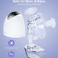 New Wearable Breast Pump Hands Free, Haimmy Electric Portable Wireless Breast Pumps with 3 Modes & 9 Levels, 19/21/24/28mm Flange, LCD Display, Leak-Proof, Low Noise Painless Breastfeeding Pump(1 Pack)