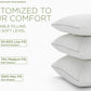 New  Cooling Pillow for hot Sleepers - Viscose Made from Bamboo Pillows Queen Size Premium Set of 2 - Adjustable Shredded Memory Foam - Medium to Firm Pillows for Back, Stomach & Side Sleepers