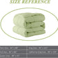 New Queen Comforter Duvet Insert - All Season Sage Green Quilted Down Alternative Comforter - Lightweight Hotel Bedding Comforter - Winter Summer Warm Fluffy - Queen Size (88×92 Inch)