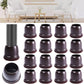 Chair Leg Protectors for Hardwood Floors, Dark Brown Silicone Chair Leg Caps Furniture with Wrapped Felt Chair Leg Covers Protect Floors from Scratching Reduce Noise 16 Pcs(Fit: 1.1''-1.4'')