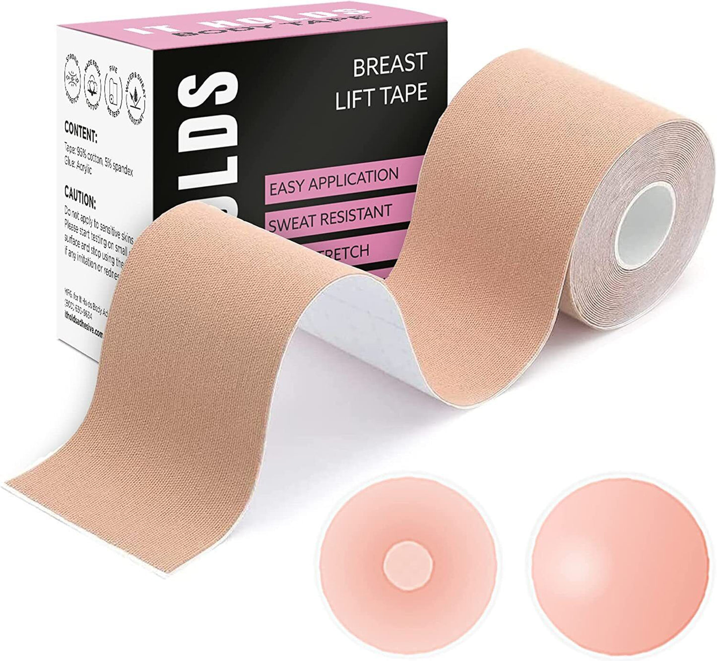 Boob Tape, Boobytape For Breast Lift, Waterproof Bob Tape For Small And Large Br