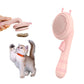 Dog or Cat Brush for Shedding and Grooming, Self-Cleaning Slicker Brush Pink Dog