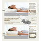 New Ergonomic Memory Foam Medium Support Pillow W/Cover Hollow Center
