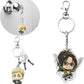 Anime 6PCS Advancing Titan Keychain Hanging with Removable Alloy Metal Ring Kids