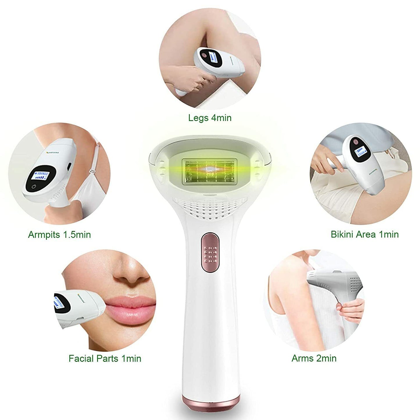Laser Hair Removal, IPL Hair Removal for Women, Permanent Hair Removal Device wi