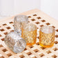 NEW 6 SET Gold&Silver Votive Candle Holders, 3.14" Glass Tealight Candle Holder
