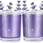 2 Pack Lavender Scented Candles Home Scented Birthday Christmas Gifts Women Mom