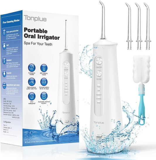 Water Flosser Cordless Teeth Cleaning Kit Rechargeable Oral Irrigator for Teeth