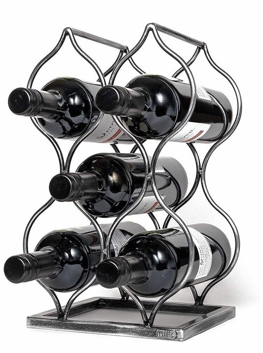 Tabletop Wine Rack Imperial Trellis (5 Bottle Silver) Wine Lovers Countertop Nw