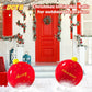 2 Pieces PVC Inflatable Christmas Balls ,24 Inch Large Outdoor Decorations NEW