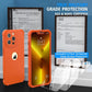 NEW iPhone 13 Pro Case [2 Glass Screen Protector [Camera Protective Orange NEW