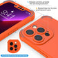 NEW iPhone 13 Pro Case [2 Glass Screen Protector [Camera Protective Orange NEW