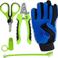 NEW 7 Piece dog cat Pet Grooming Set - Stainless Steel Nail Clipper & Scissors,