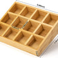 24 Spice Rack Organizer Cabinet Countertop Bamboo Seasoning Drawers Anti-tipping