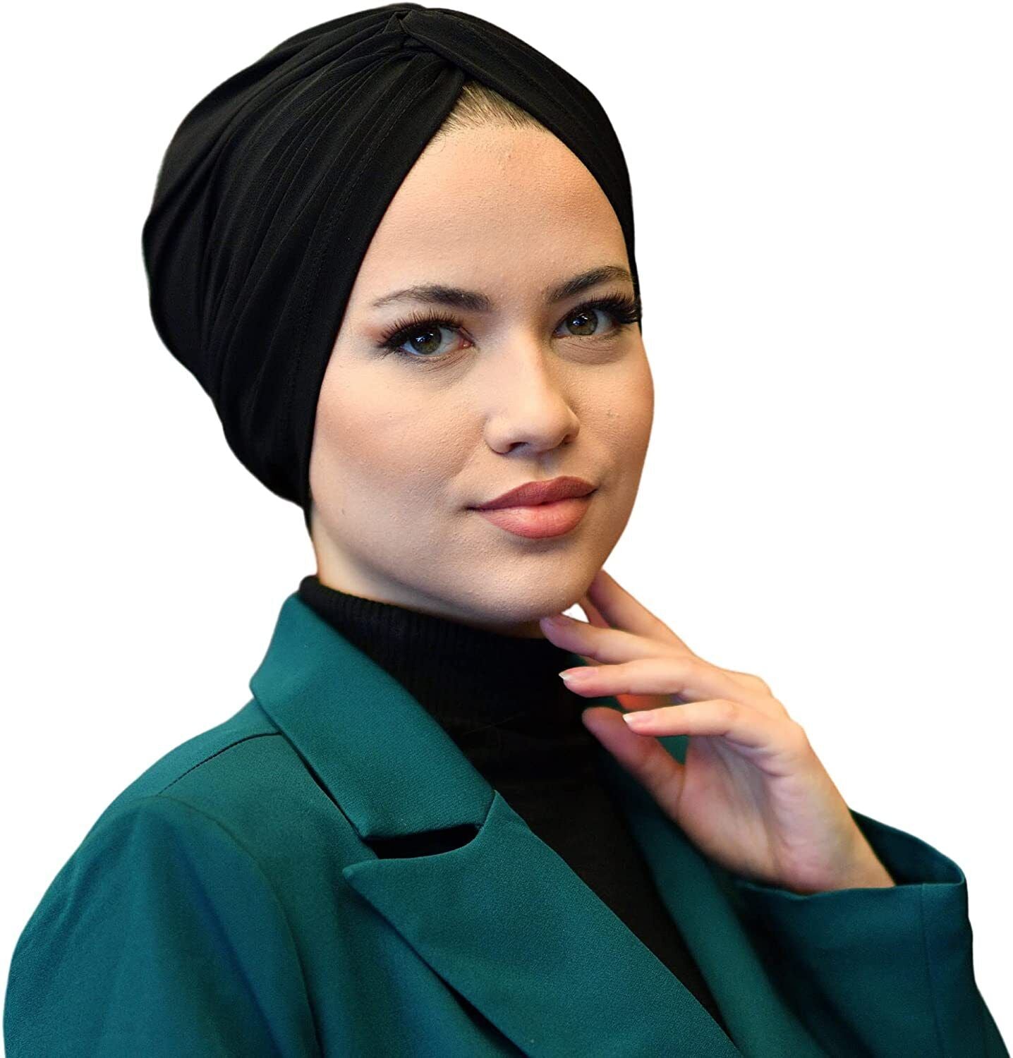 Black Turbans for Women-Hijab Undercap-Hijab Underscarf-Hijab Cap-Instant Hija