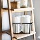 12 White Acrylic Basket Tags - Natural Jute Twine - Acrylic Organizer Hanging La
