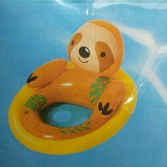 Water Sun & Fun Sloth Baby Float Inflatable Kids Swim Toy