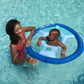 SwimWays Toddler Spring Float for Swimming Pool Blue Inflatable Swim Toy Tube He