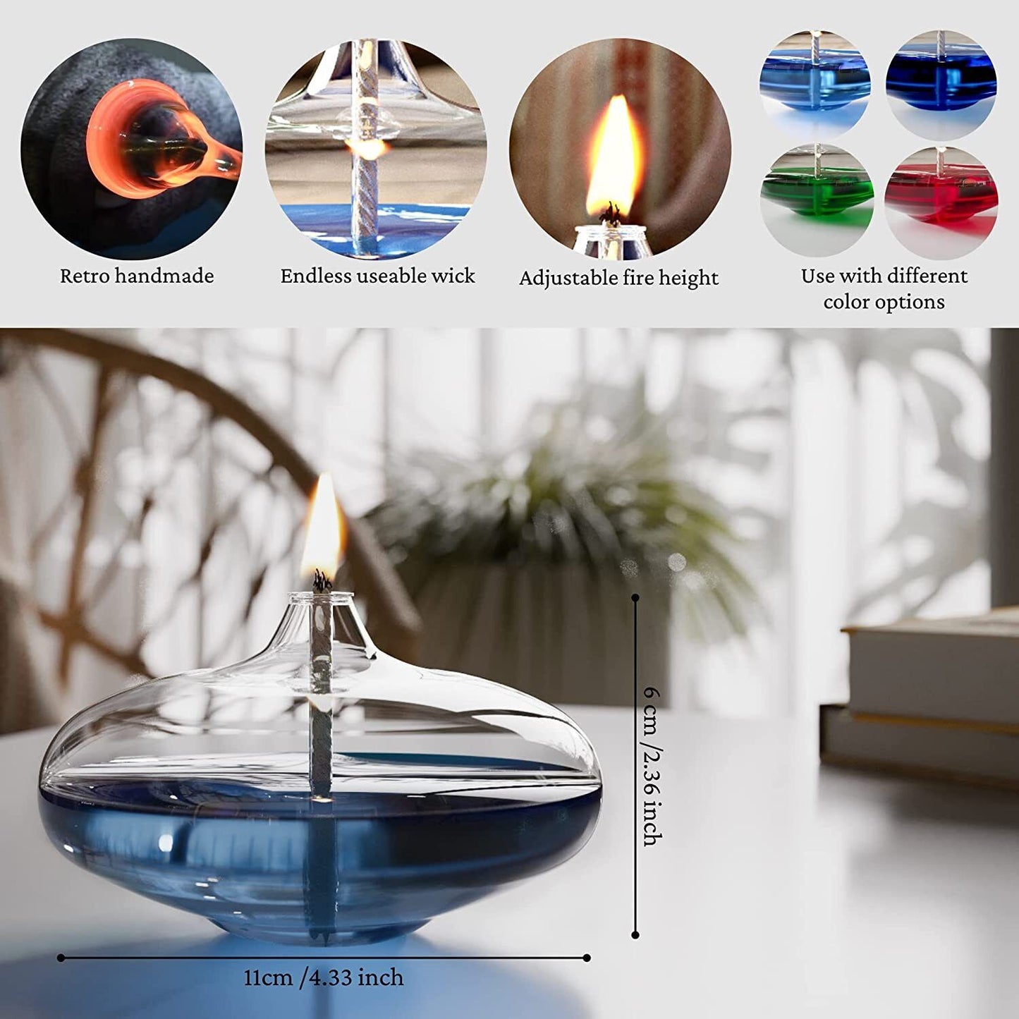 New Handmade Oil Lamps, Candle Gifts Women, Decorative Lamp Home Warmer