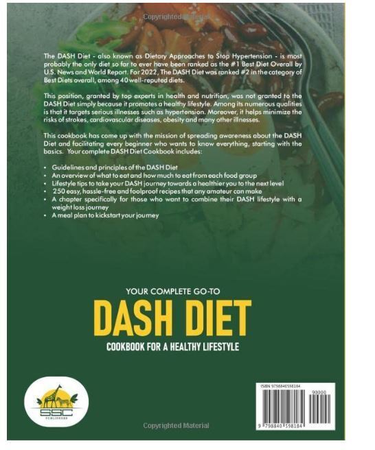 Your Complete Go-To Dash Diet Cookbook A Healthy Lifestyle: Recipe Book 87 Pages