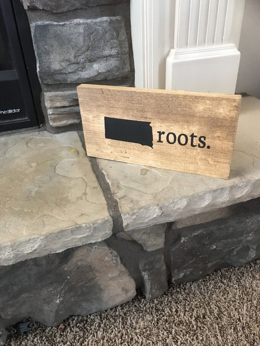 Personalized Home State Roots Custom Sign