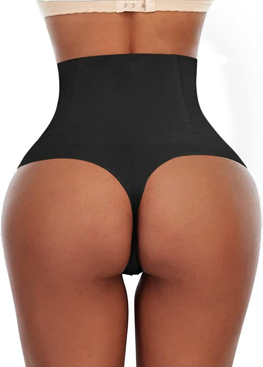 Thong Shapewear Women Waist Trainer Tummy Control Butt Lifter Seamless Large L