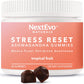 New Naturals Ashwagandha Stress Relief Gummies with a High Potency 8X More Powerful Patented Ashwagandha Root & Stem Blend, Tropical Fruit Flavored, 60 Stress Reset Gummies.