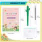 New Magic Practice Copybook Set for kids,Reusable Grooved Handwriting Book for Preschool Kids Age 3-8 Calligraphy with a Storage Bag (Inches, 5.24 * 7.17)