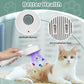 New Cat Brush, Dog Brush with UV Light Double Cleaning, Dog Brush for Indoor Cats Shedding, Pet Grooming Brush with Release Button for Long or Short Haired Dog Cat Rabbit Removes Loose Fur