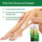 Hair Removal Cream for Women and Men - Leg & Pubic & Bikini Hair Removal Premium Depilatory Cream - Skin Friendly Painless Flawless Hair Remover Cream - Easy Application and Great Option for Hair Remover, 5 Minutes Fast Action Formula, 110g