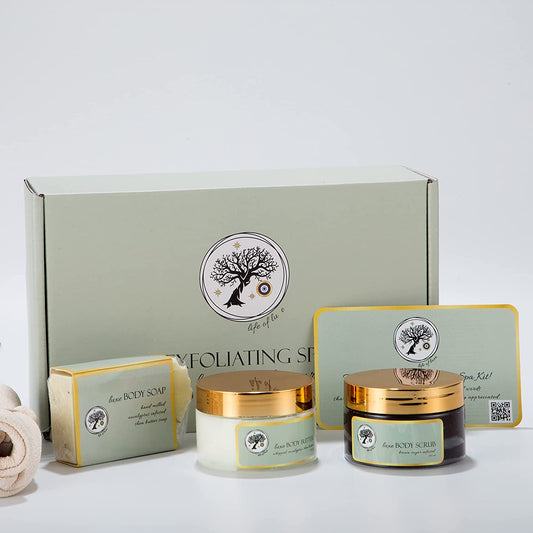 New 4 Luxe Spa Kit - Exfoliating Spa Gift Set for Women