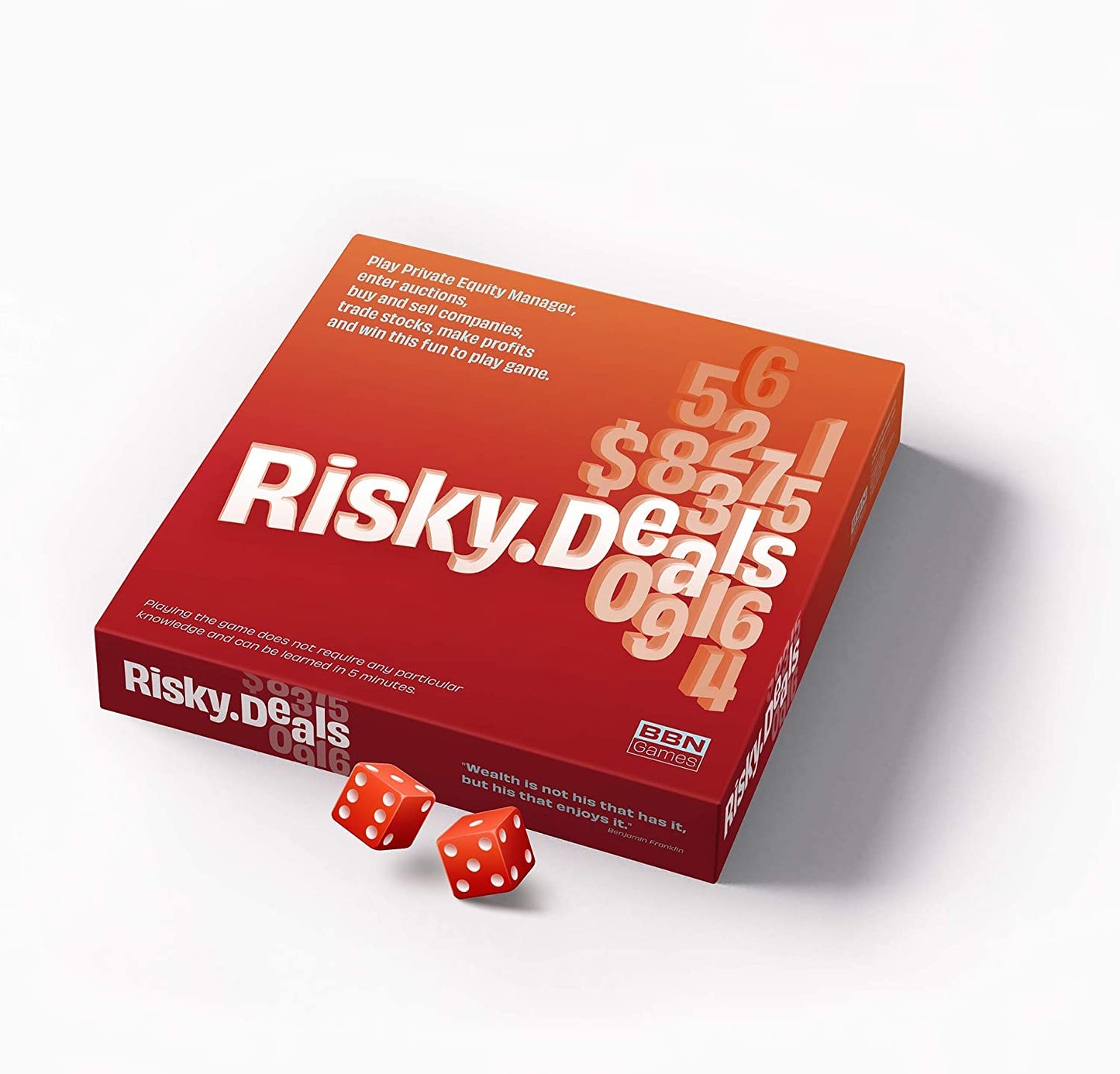 Risky Deals – The Stock Market Game - Bet Wisely, Roll The Dice and Get Rich – Fun Board Game for Adults and Family Night - Adrenaline and Fun