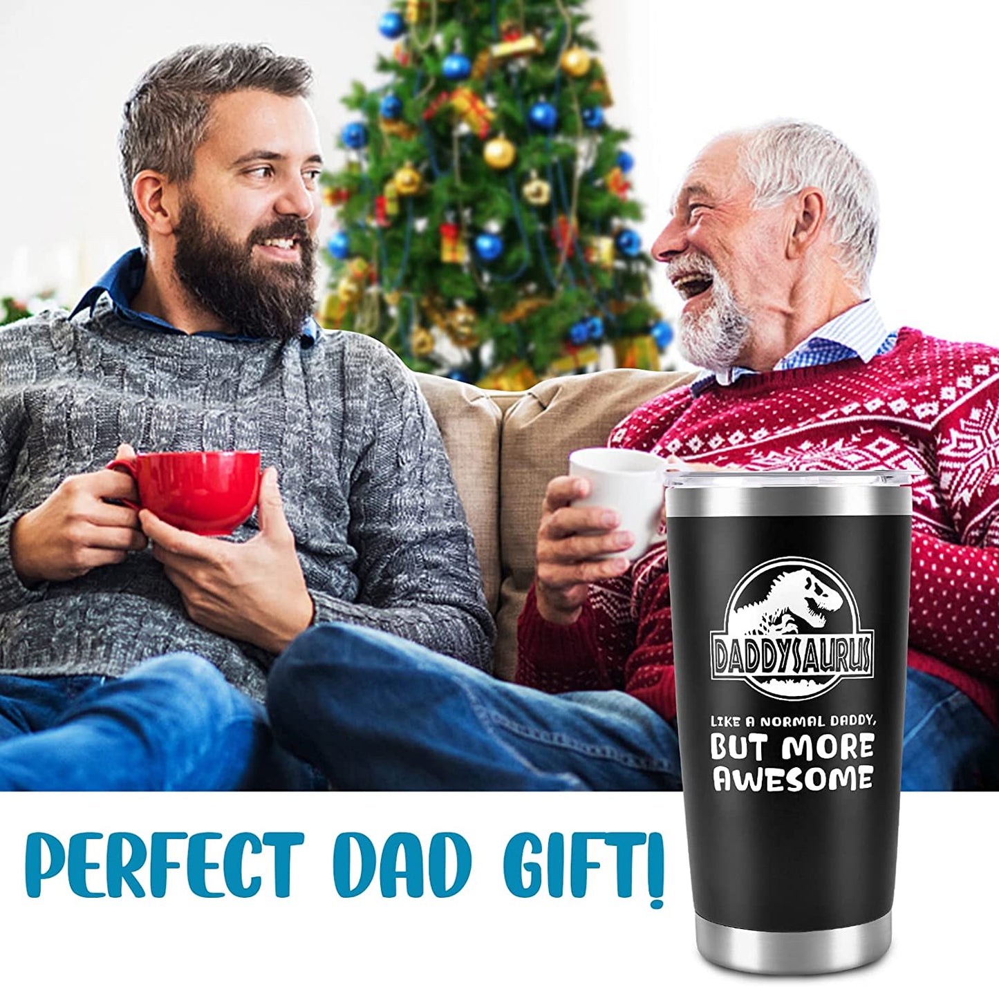 Gifts for Men Father Dad, 20 OZ Wine Tumbler for Him Boyfriend Fiancé, Christmas Stocking Stuffers Valentines Day Awesome Gifts From Daughter or Son Wife for Husband Festival Birthday Funny Presents