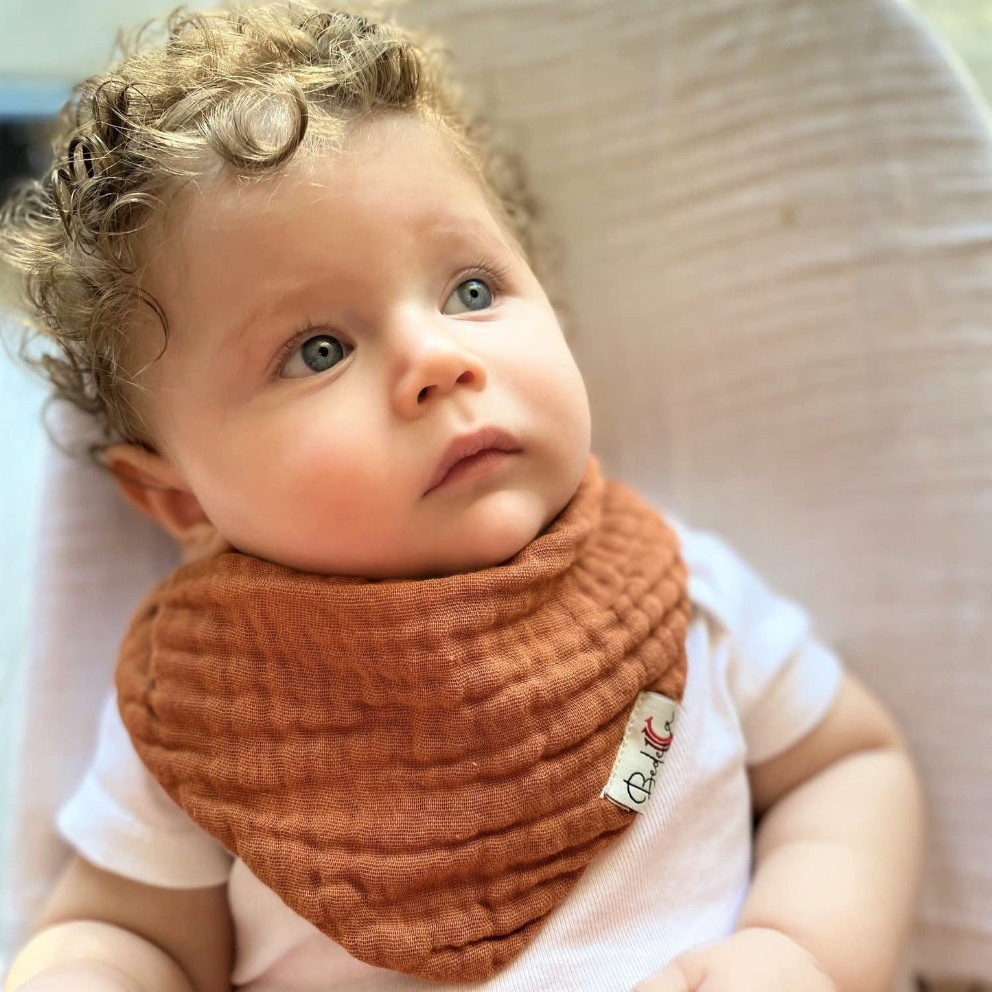 New Muslin Baby Bibs, 100% Organic Cotton Baby Bandana Drool Bibs for Boy and Girls, Newborn Bib for Teething and Drooling