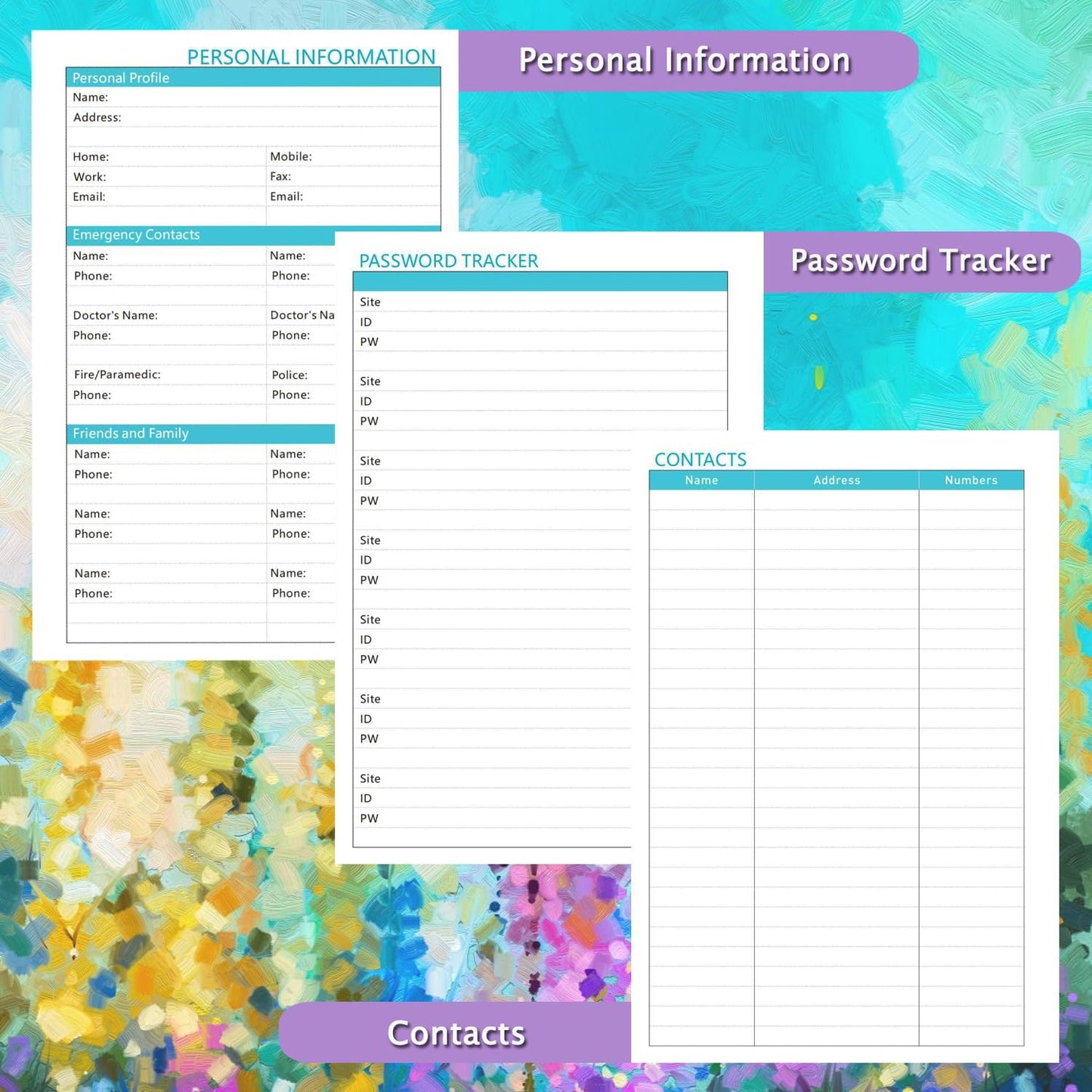 2024 Planner, Weekly and Monthly Planner 8.5" x 6.2", Jan 2024 - Dec 2024, 2024 Calendar Planner with Monthly Tabs, Inner Pocket, Elastic Closure, 2024 Daily Planner Spiral Bound
