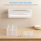 New 2 in 1 Wrap Dispenser with Cutter, Plastic Wrap, Aluminum Foil, Parchment and Wax Paper Dispenser for Kitchen Drawer, Acrylic Roll Organizer Holder, Wall Mount Holder