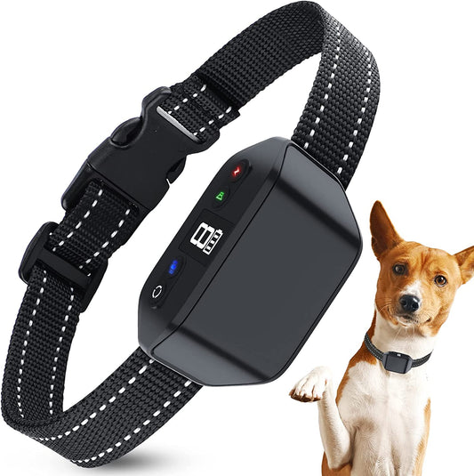 Dog Bark Collar,Rechargeable Smart Bark Collar for Medium Large Small Dogs,Humane Automatic Anti Bark Collar with Beep Vibration Shock Mode 7 Sensitivity,Waterproof No Bark Collar for Dog 15-120lbs