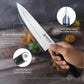 New Japanese Chef knife 8 inch with Knife Sharpener,Professional Sharp Kitchen Knife with Elegant Black Pakkawood Handle High Carbon Stainless Steel Hand Forged Chef's Knives for Cooking Gift Box