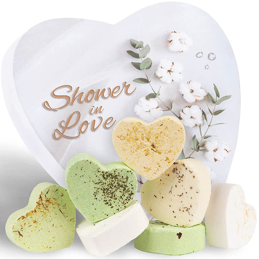 New set of 7 Giftable Shower Steamers-Aromatherapy Spa Set with 7 Unique Aromas-Melts for Shower Made with Pure Essential Oils-Shower Bombs for Women and Men-Ideal for Thanksgiving and Christmas.