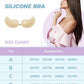 New C Cup Sticky Bra Ultra Thin New 2023, Adhesive Invisible 2 Pairs Strapless Backless Bras Silicone Bra for Small Breast